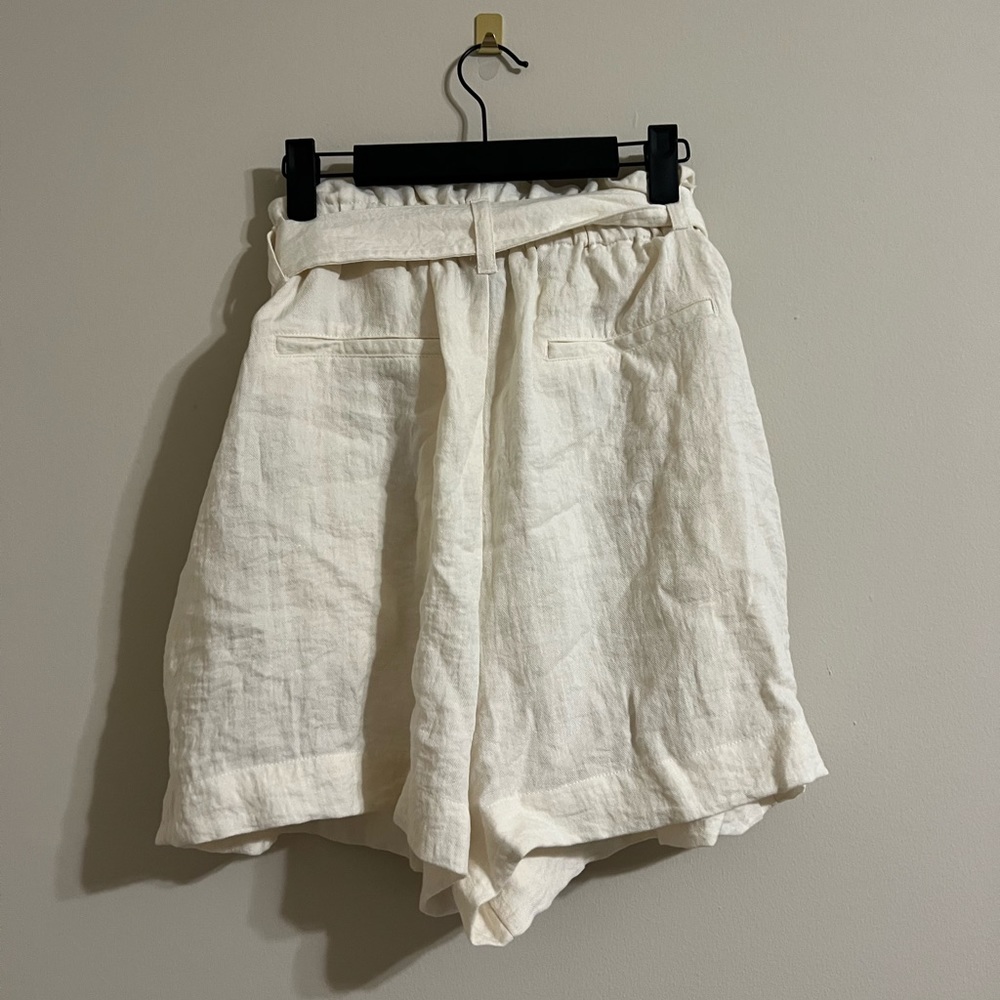 KHAKI PAPER BAG SHORTS